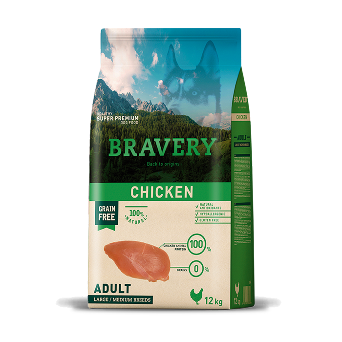 Bravery Chicken Adult Dog 12kg